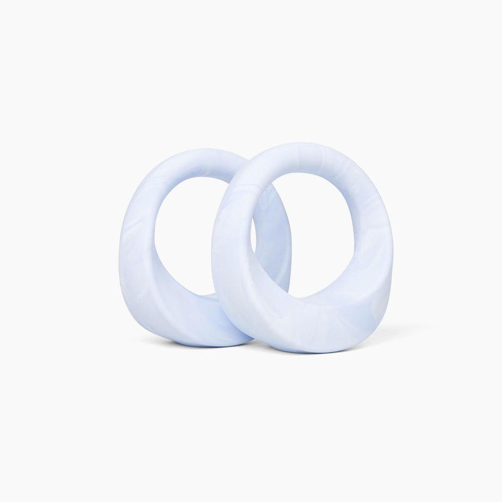 Swirl 4 lb, Lilac Marble Set of 2