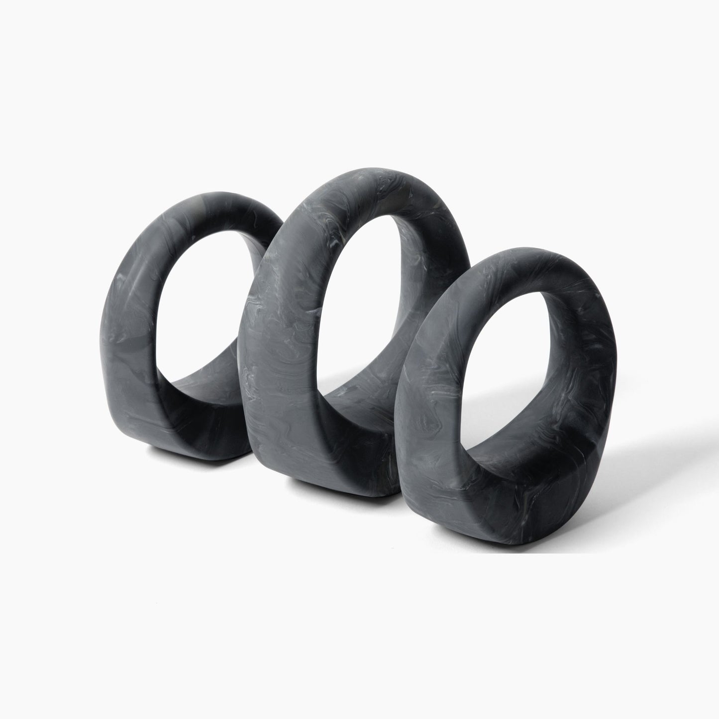
                  
                    Swirl 4/7/4 lbs, Black Marble Set of 3
                  
                