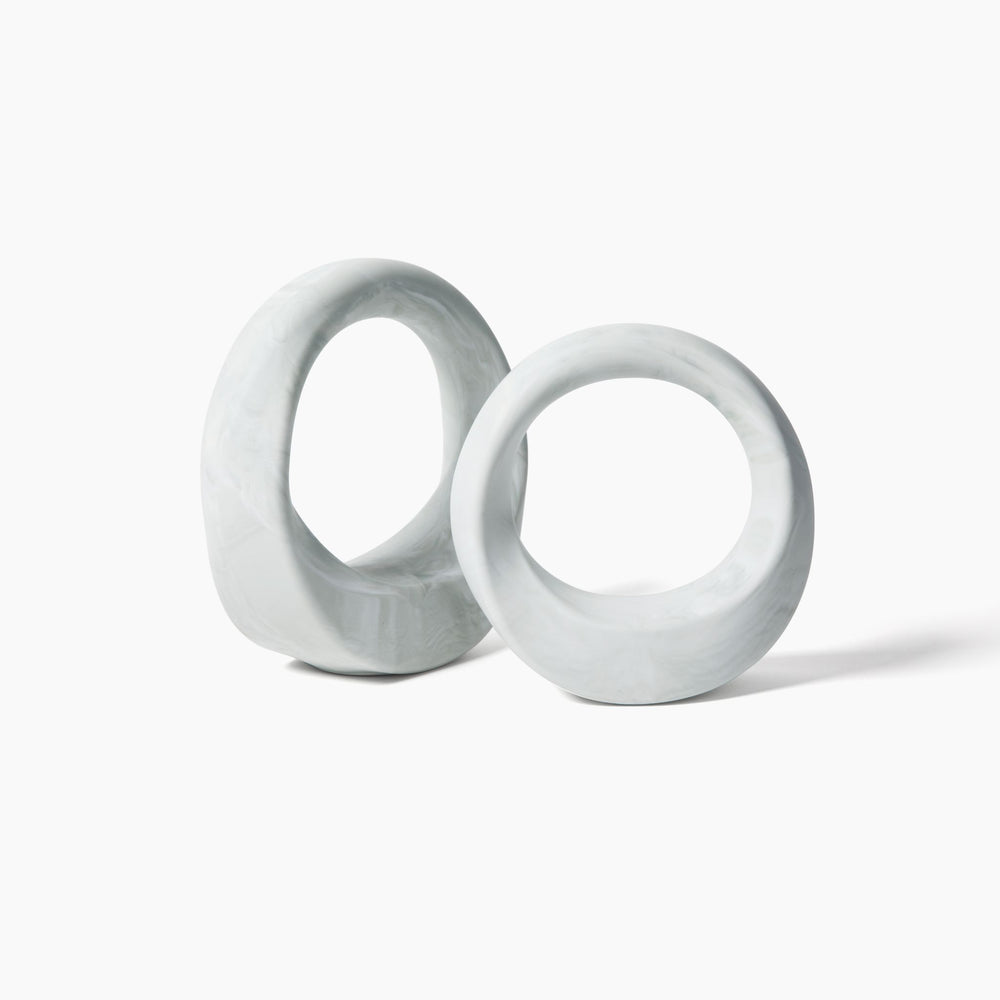 
                  
                    Swirl 4/7 lb, White Marble Set of 2
                  
                