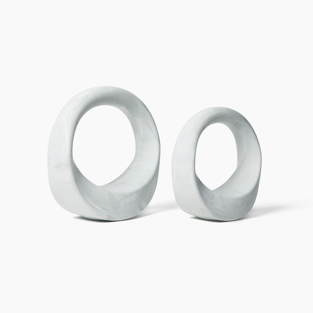 
                  
                    Swirl 4/7 lbs, White Marble Set of 2
                  
                