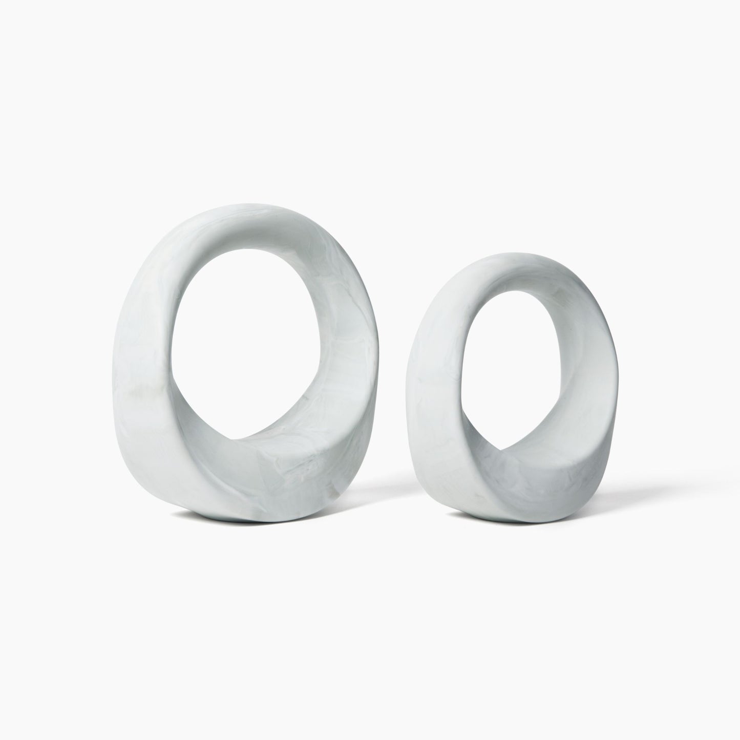 
                  
                    Swirl 4/7 lbs, White Marble Set of 2
                  
                