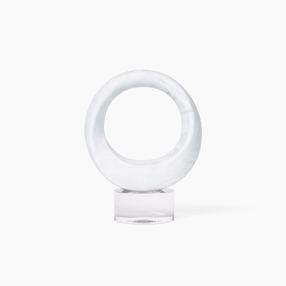 Swirl 4 lb White Marble weight with Elevate Base