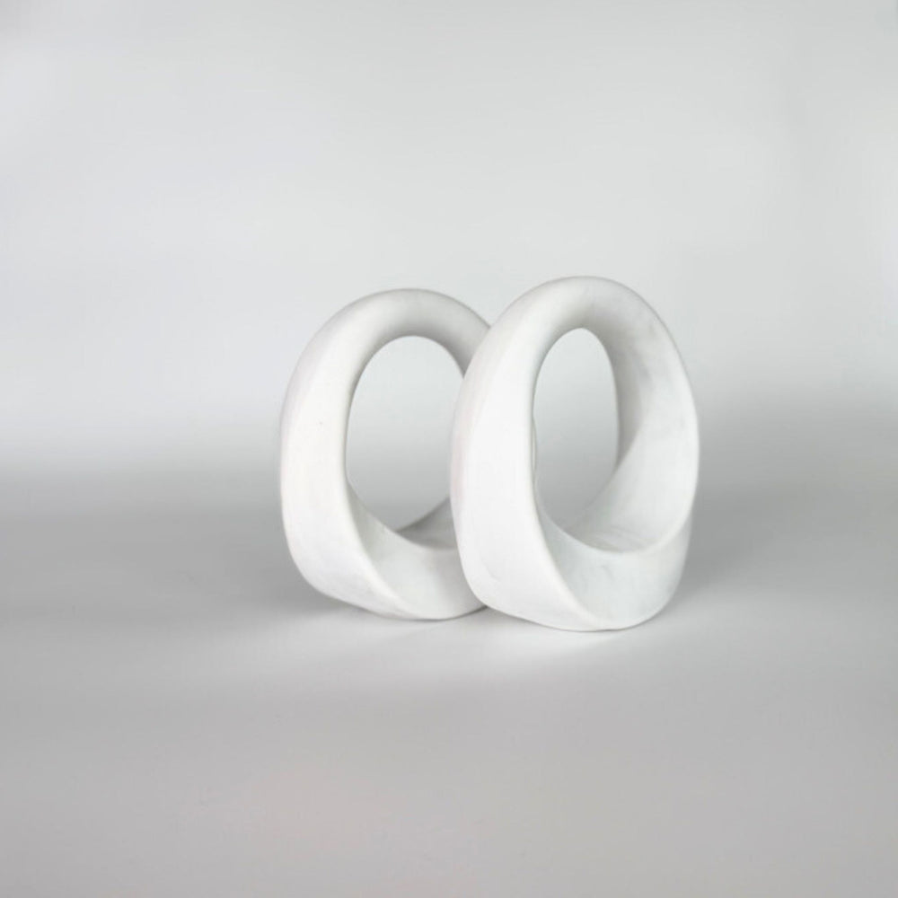 
                  
                    Swirl 4 lb, White Marble Set of 2
                  
                