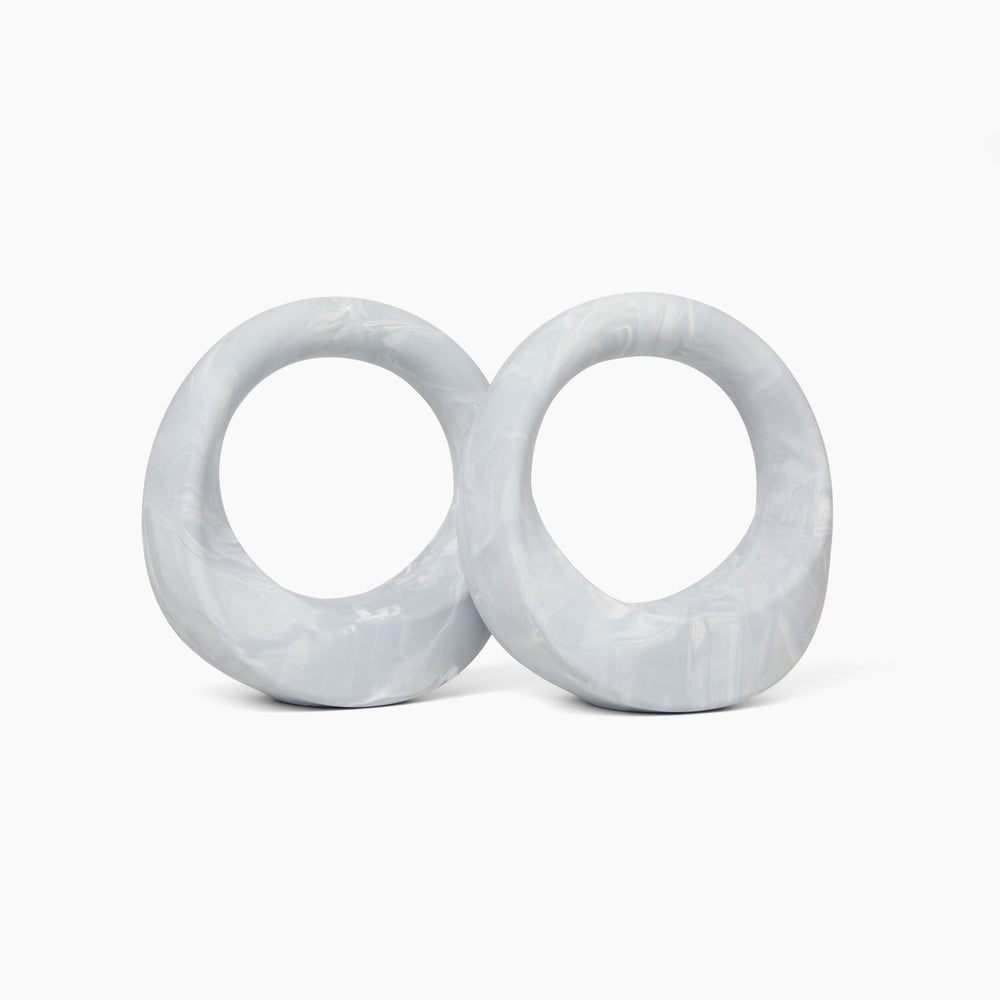 Swirl 7 lb, Gray Marble Set of 2