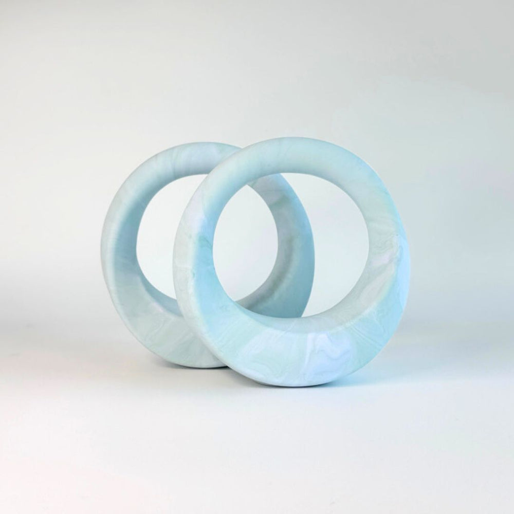Swirl 4 lb, Ocean Marble Set of 2